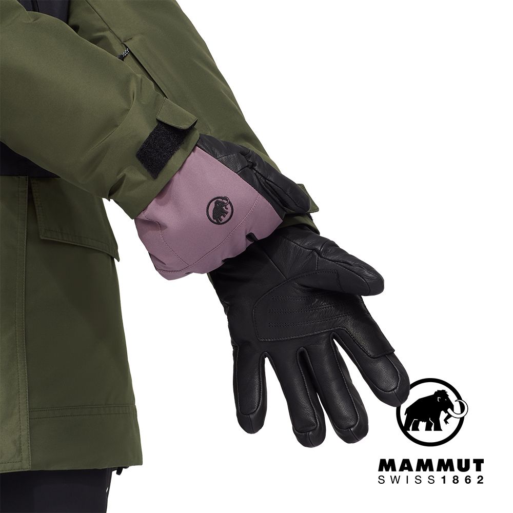 MAMMUT 長毛象 Stoney Glove 超保暖防水冬季皮革手套 波動紫 #1190-00510