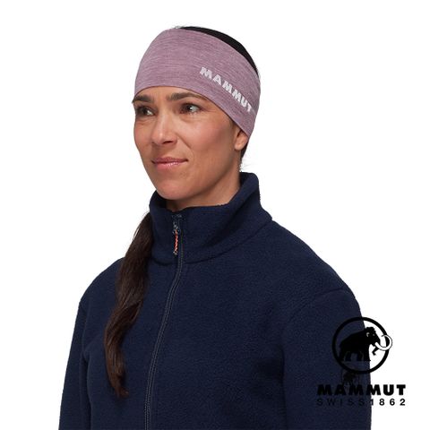 MAMMUT 長毛象 Tree Wool Headband 羊毛混紡快乾抗臭頭帶 波動紫 #1191-01930