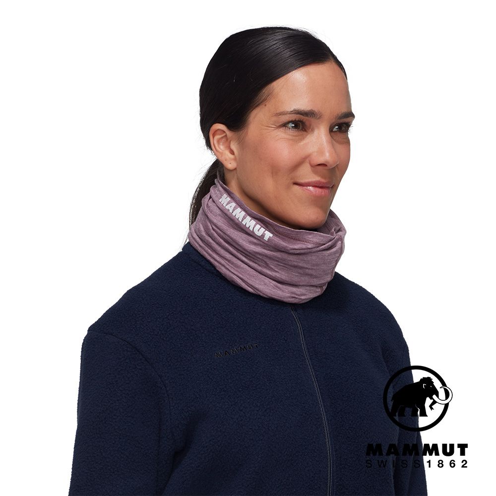 MAMMUT 長毛象 Tree Wool Neck Gaiter 羊毛混紡快乾抗臭頭帶 波動紫 #1191-01940