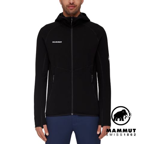 MAMMUT 長毛象 Aconcagua ML Hooded Jkt 刷毛連帽外套 男款 黑色 #1014-04282