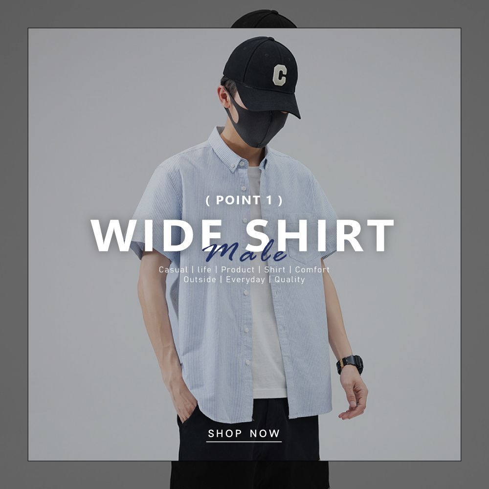 C(POINT 1 WIDE SHIRTCasual life  Product  Shirt  ComfortOutside Everyday  QualitySHOP NOW