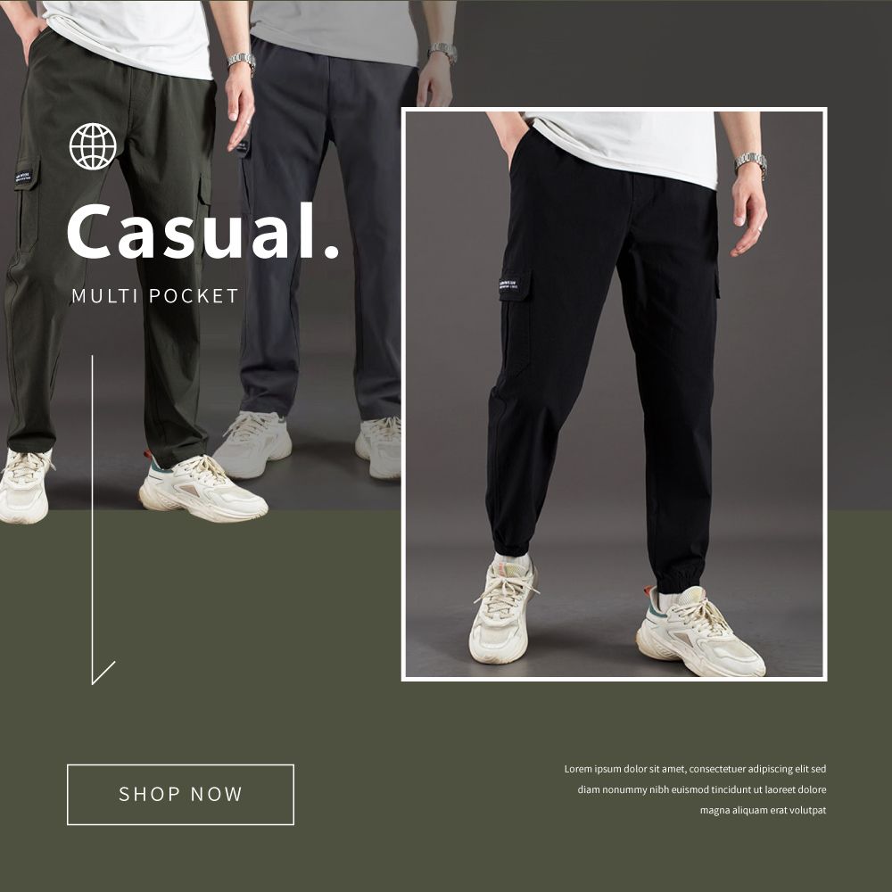 Casual.MULTI POCKETSHOP NOWLorem ipsum dolor sit amet, consectetuer adipiscing elit seddiam nonummy nibh euismod tincidunt ut laoreet doloremagna aliquam erat volutpat