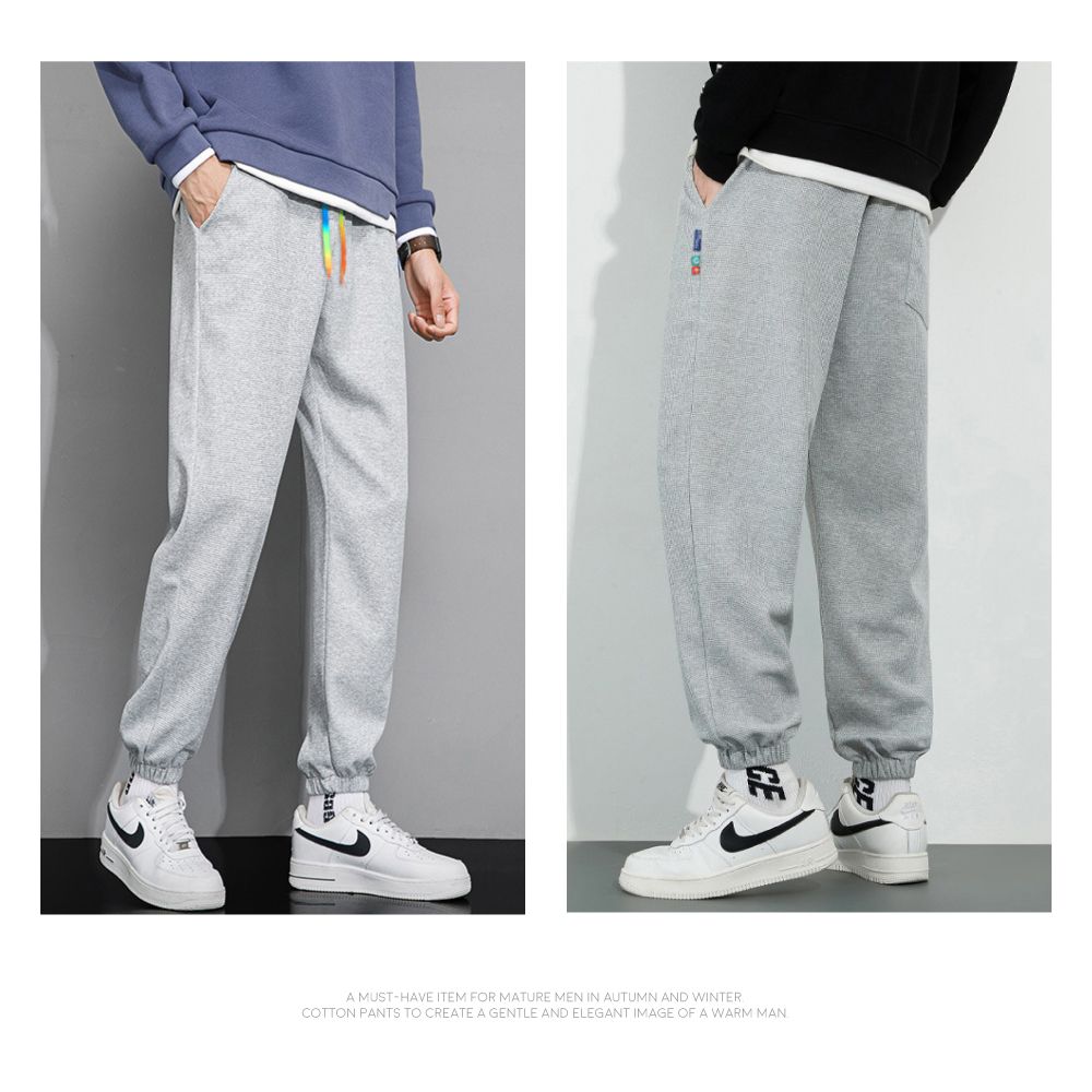 CEA MUSTHAVE ITEM FOR MATURE MEN IN AUTUMN AND WINTERCOTTON PANTS TO CREATE A GENTLE AND ELEGANT IMAGE OF A WARM MAN