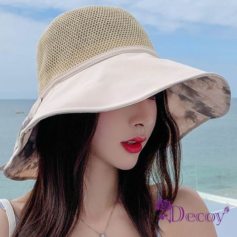 【Decoy】浪漫渲染＊編織漁夫防曬遮陽帽/顏色可選