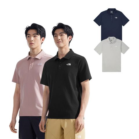 The North Face北面男女純棉透氣短袖POLO衫(多款任選)