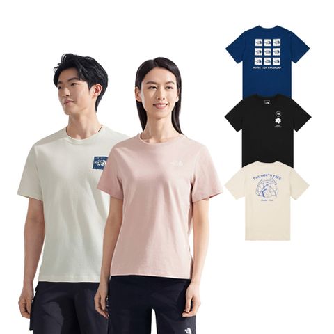The North Face北面男女印花短袖T恤(多款任選)