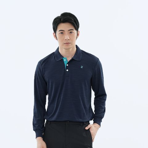 遊遍天下 MIT台灣製男款環保紗抗UV吸濕排汗機能長袖POLO衫(GL1022)