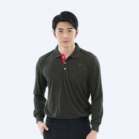 遊遍天下 MIT台灣製男款環保紗抗UV吸濕排汗機能長袖POLO衫(GL1022)