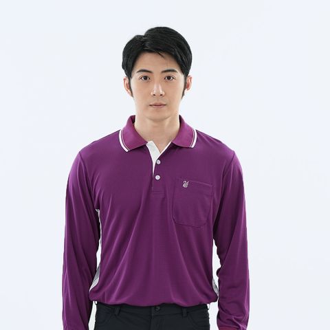 【遊遍天下】MIT台灣製男款長袖抗UV吸濕排汗機能POLO衫(GL1057)