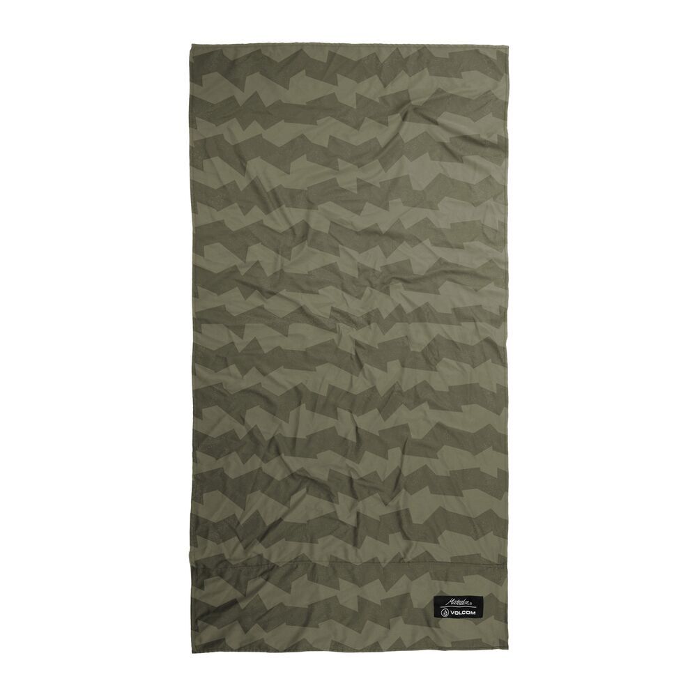 Matador 鬥牛士  x Volcom  Packable Beach Towel 超輕量速乾沙灘墊 - 虎斑綠