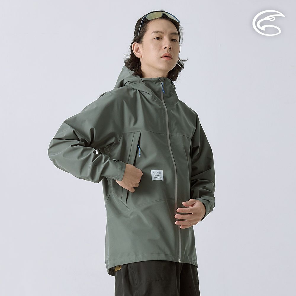 ADISI 男輕薄3L防水透濕超透氣耐磨登山外套 AJ2491035 / 鼠尾草