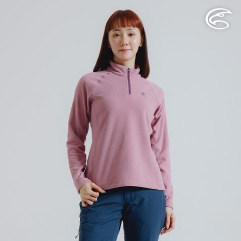 ADISI 女半門襟OceanPure溫控消臭抗靜電保暖衣 AL2421042-杏桃粉