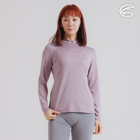 ADISI 女小高領遠紅外線彈性速乾保暖衣 AU2421016-雙色薰衣草