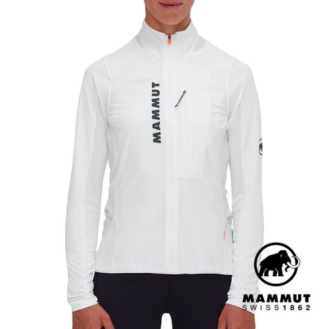 【Mammut 長毛象】Aenergy TR WB Hybrid Vest 極輕防風越野背心 白色 女款 #1012-00621