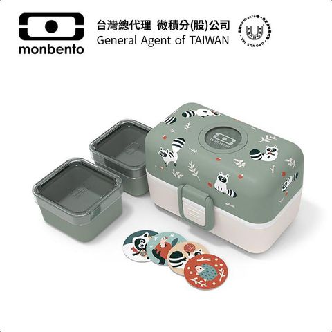 MONBENTO 【法國】兒童便當盒 淘氣浣熊