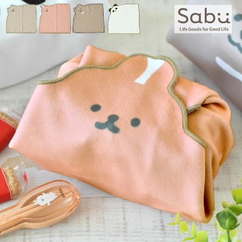 【SABU HIROMORI】MOOMOO可愛復古萬用自黏便當包巾 34cm
