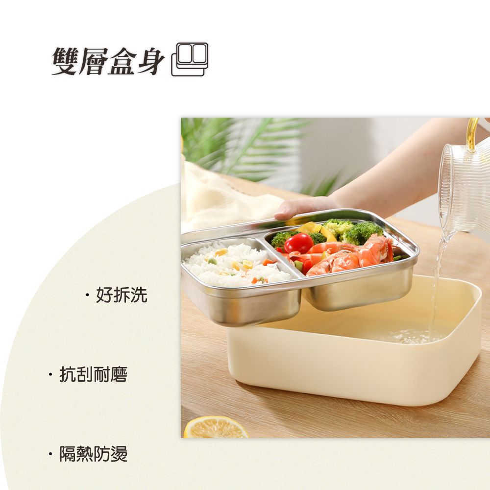 雙層盒身好拆洗抗刮耐磨·隔熱防燙