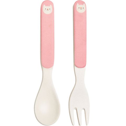 Rex LONDON 兒童餐具2件(貓咪)
