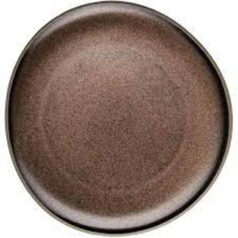 Rosenthal｜Junto造型圓平盤－棕銅－22cm