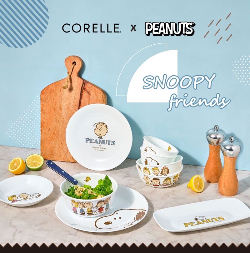 Corelle Brands 康寧餐具 SNOOPY FRIENDS 經典珍藏獨家6件組