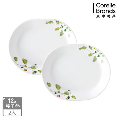 Corelle Brands 康寧餐具 綠野微風2件式腰子盤組