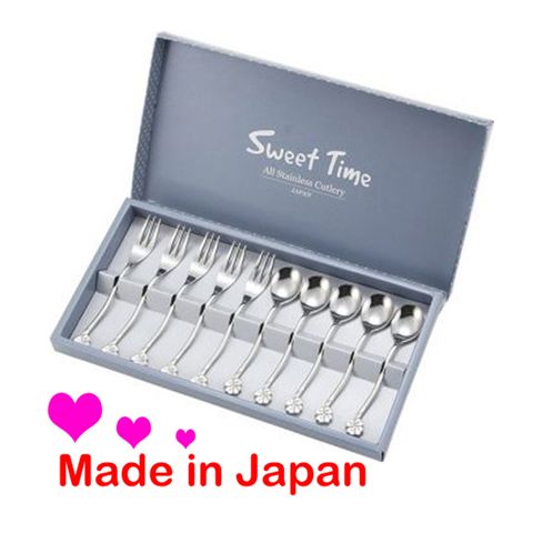 日本Sweet Time甜蜜時光10入叉匙組
