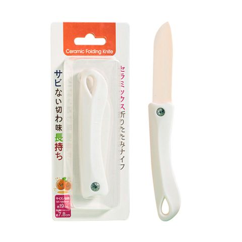 【KM】日本KM 陶瓷水果折疊刀-19cm