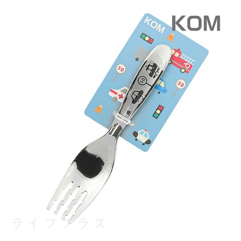 KOM316不鏽鋼兒童叉-汽車-1入