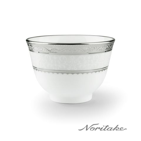 【Noritake】華麗年代茶杯-銀
