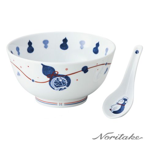 【NORITAKE】哆啦A夢-葫蘆系列 麵碗+湯匙2件組(新品上市)