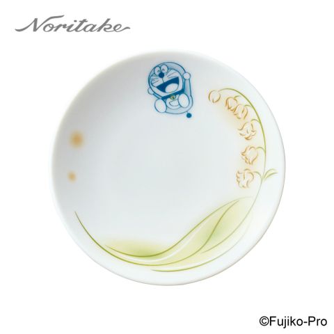【NORITAKE】哆啦A夢-鈴蘭花系列 醬油碟10.4CM(新品上市)