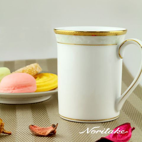 【Noritake】美景之都-馬克杯單杯禮盒組(金邊/銀邊)