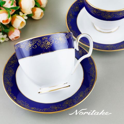【Noritake】藍色樂章-咖啡對杯