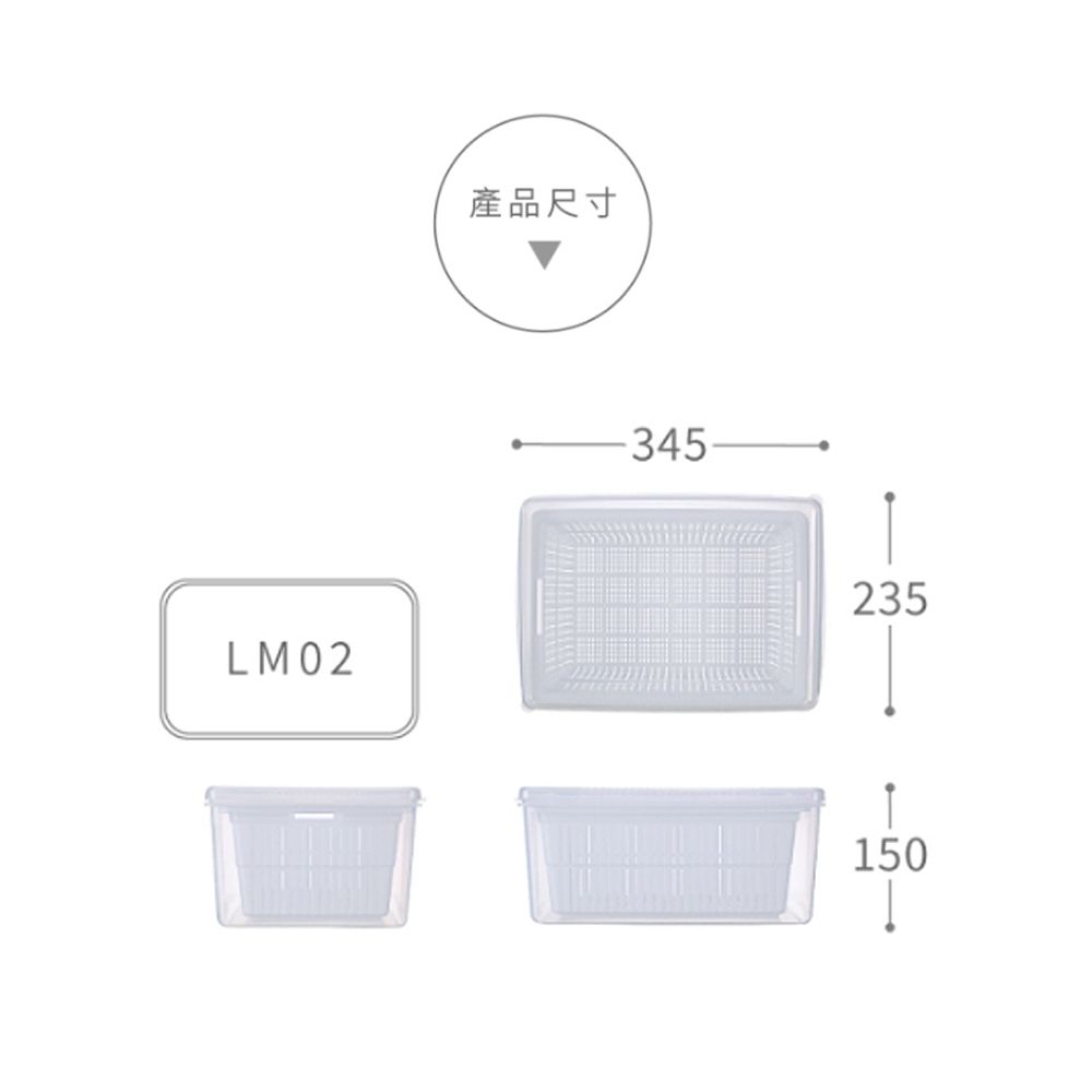  名廚2號瀝水保鮮盒/瀝水盒(8.9L)