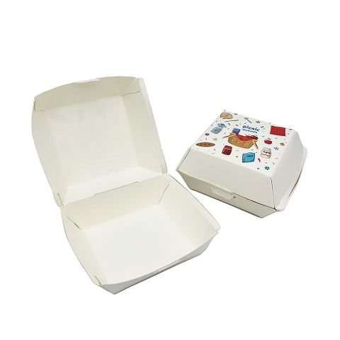 紙餐盒/漢堡盒/外帶餐盒/免洗餐盒(100入)