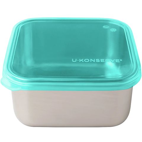 美國優康 U-Konserve 通過 LFGB 食品安全等級認證 / CPSIA 檢驗不鏽鋼便當盒 1500ml_島青色_UKS003