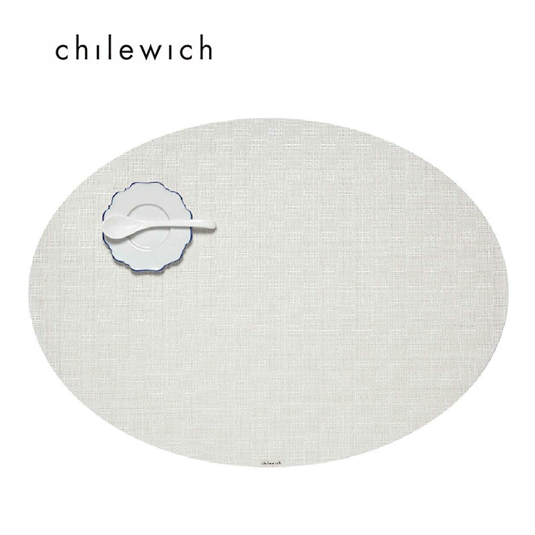 美 Chilewich-Bayweave系列橢圓餐墊-48x35cm(香草 or 牛仔藍/2色挑選) 餐墊 桌墊 墊子 餐桌用品