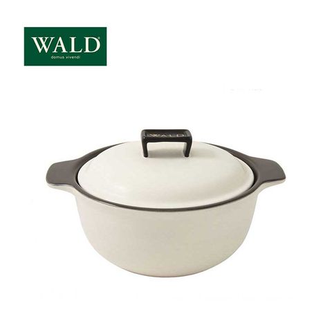 義大利WALD-陶鍋系列-24cm燉鍋-粉白色-有原裝彩盒