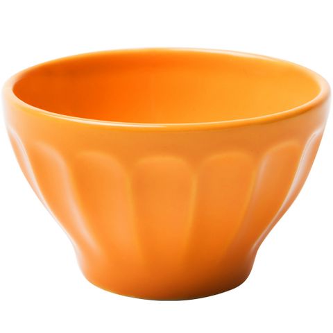 《EXCELSA》直紋餐碗(橘10cm) | 飯碗 湯碗