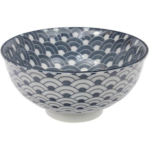 Tokyo Design 瓷製餐碗(浪黑11.5cm)