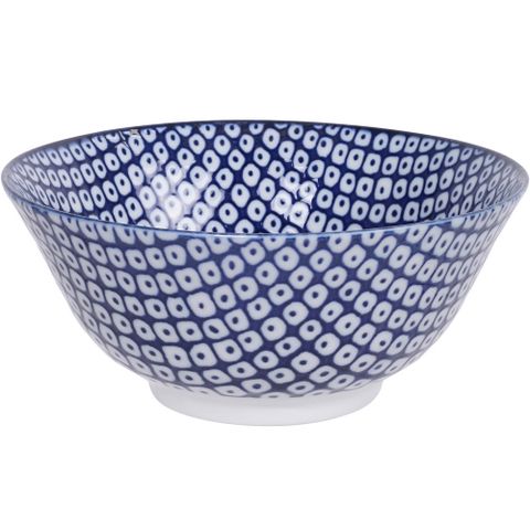 Tokyo Design 瓷製餐碗(網紋藍15cm)