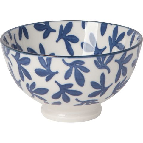 NOW 瓷製餐碗(湛藍花11.5cm)