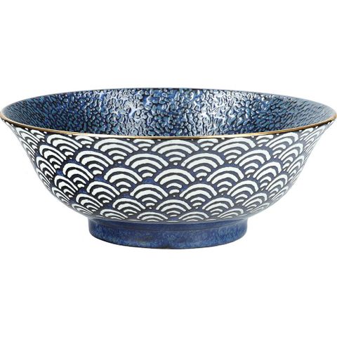 《CreativeTops》瓷製餐碗(浪紋12cm)