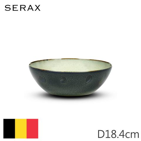 【Serax】比利時製ALG圓碗D18.4cm-霧灰+深藍