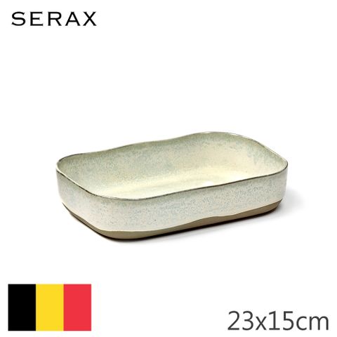 【Serax】比利時製MERCI N°5長方碗23x15cm-灰白