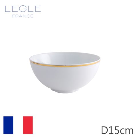 【LEGLE】法國如意麵碗-D15cm-金邊
