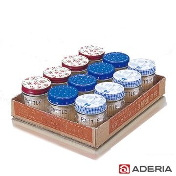 ADERIA 日本進口收納玻璃罐200ml-12入組