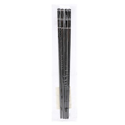中套黑底銀合金筷/筷子-24.2cm(2雙入)