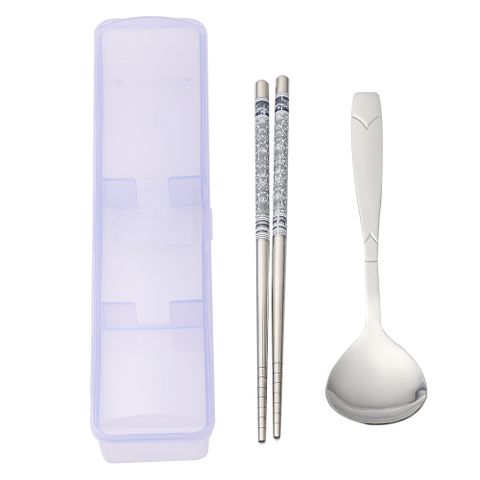 寶石餐具盒組(筷子/湯匙/收納盒)