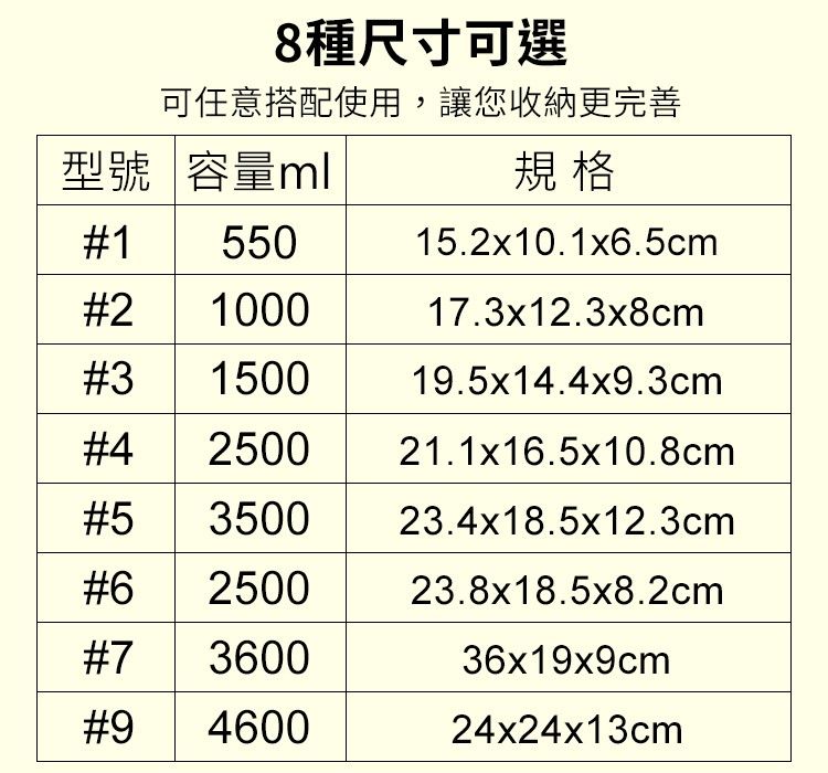  甜媽媽濾水保鮮盒(8件組)